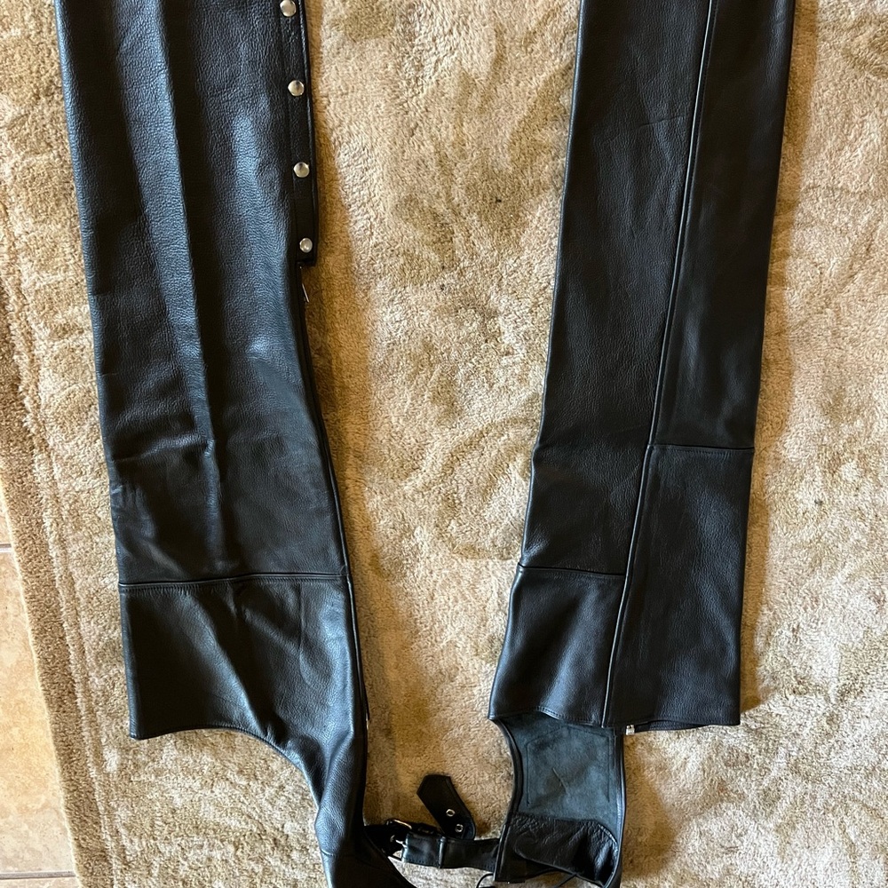 Wilsons Black Leather Chaps
